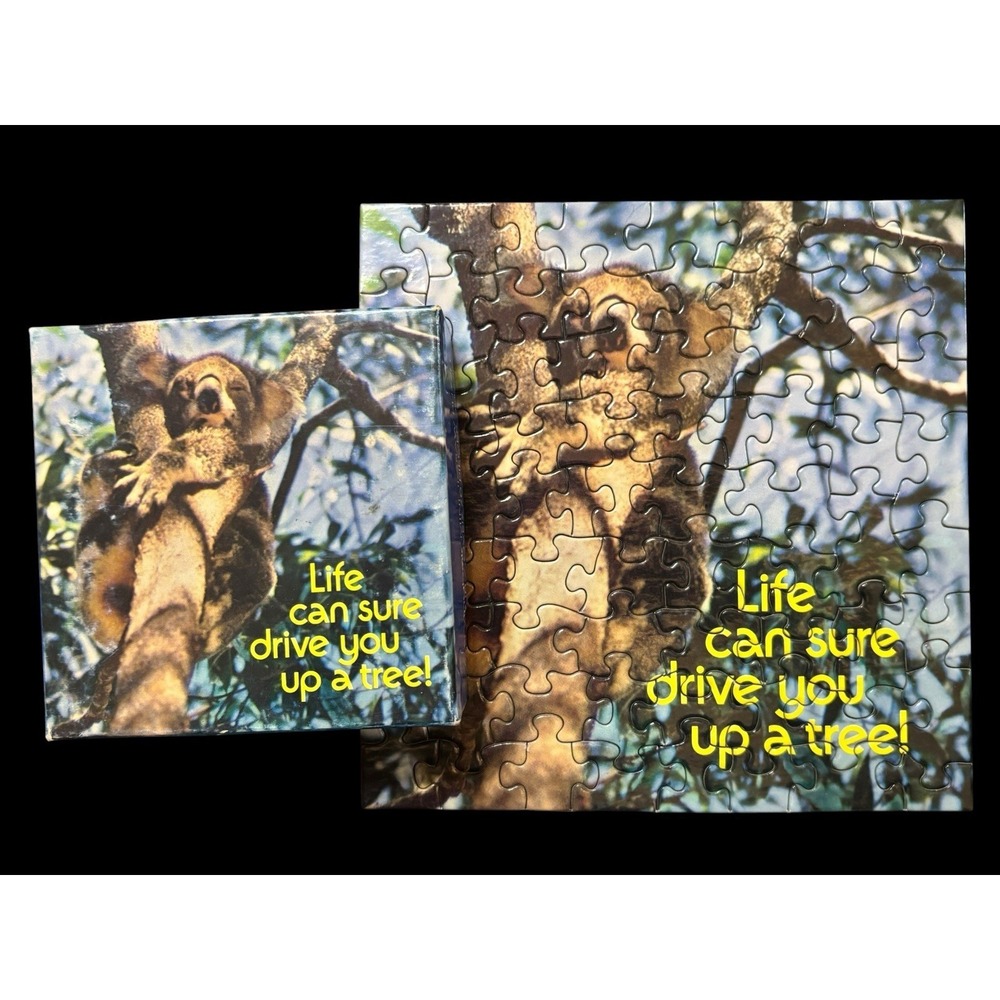 Vintage Springbok Mini Jigsaw Puzzle Koala Bear 7x7